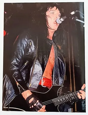 W.A.S.P. BLACKIE LAWLESS~WASP 1987 Mini-Poster~Vtg Circus Rock Magazine Pinup • $12.99