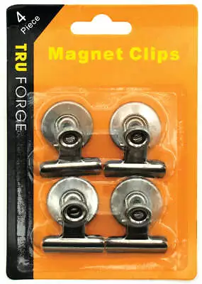 4pc Magnetic Metal Clips Heavy Duty Refrigerator Magnets • $6.95