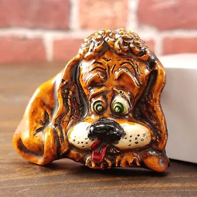 Vintage Jewelry Dog Brooch West Germany Handmade Artisan Estate • $19.99