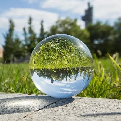 Clear Glass Crystal Ball Magic Healing Meditate Sphere Photography Home Mascot • $6.99