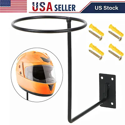 Motorcycle Helmet Holder Hook Jacket Bag Display Storage Rack Wall Mount Hanger • $13.99