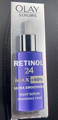 Olay Regenerist Retinol 24 Max Night Serum Fragrance Free 40ml Anti Ageing • £24.99