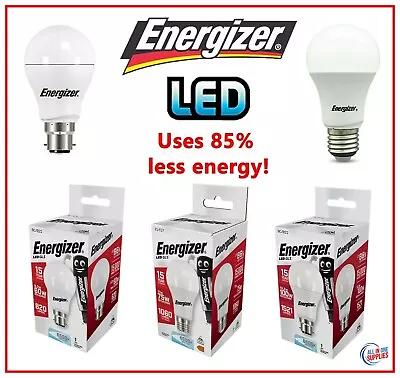 Energizer LED GLS Bulbs 4.9w = 40w 8.5W = 60W 11w = 100 WATT BC B22 ES E27 • £20.49