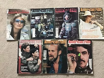 Lot Of 7 Vintage 1979 American Film Magazines Dec-Jan Feb Mar Apr Oct Nov Dec • $18.50