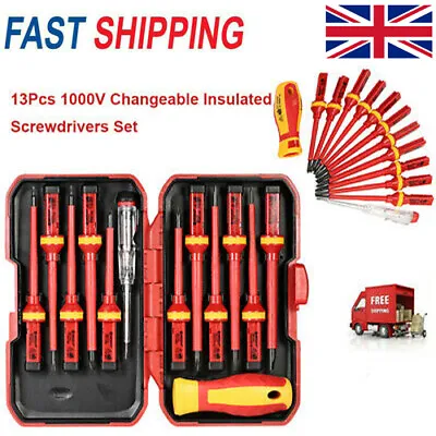 £23.45 • Buy 13pcs Electricians Hand Screwdriver Set Tool 1000V Electrical Insulated Kit I2Y7