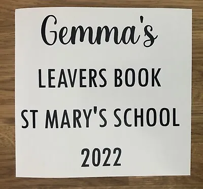 £3.25 • Buy Personalised Leavers 2022 Vinyl Decal Stickers, For Notebook, Photo Album