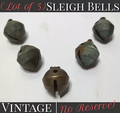 ✨ANTIQUE✨ (Lot Of 5) 1¼  Cast Iron Farmhouse Horse Jingle Vintage Sleigh Bells • $9.90