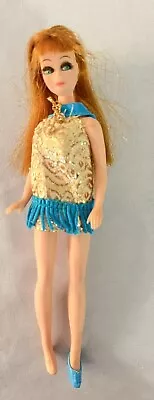 Vintage Dawn Doll Glori K11  With Bangs Wearing #8111 Swing 'n Sway Dress • $24.90