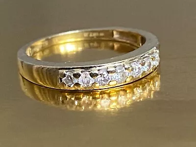 £299 • Buy 18ct Gold Eternity Ring Natural Diamond 18K 750 Size K 0.25ct  Carat