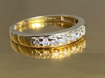 £299 • Buy 18ct Gold Eternity Ring Natural Diamond 18K 750 Size K 0.25ct  Carat