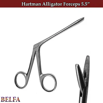 Hartman Alligator Forceps 5.5  Serrated Micro Ear Lab Instruments • £6.99