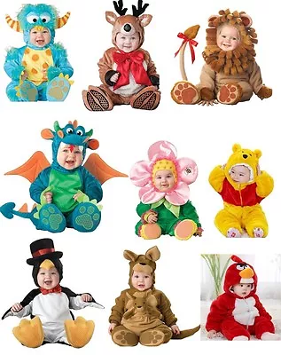 New Baby Boys Girls Toddler Animal Halloween Party Fancy Dress Costume Jumpsuit • £15.99