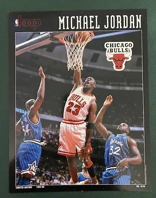 1995-96 Hoop Magazine 8x10 Inserts Michael Jordan Patrick Ewing Alonzo Mourning • $2