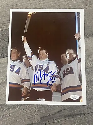 Mike Eruzione Hand-Signed Autographed 8x10 Photo JSA COA *MIRACLE ON ICE* • $39.99