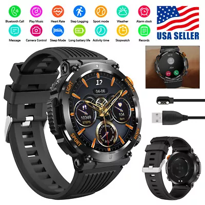 HT17 Men Smart Watches For IOS Android Sports Fitness Tracker Smart Watch 1.46” • £27.54