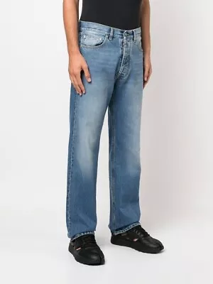 NWT Maison Martin Margiela Straight Leg Jeans Four-Stitch SI1LA0001 Mens Blue 34 • $279.99