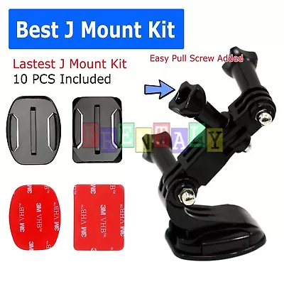 Helmet Front Mount J-Hook Buckle For Gopro Hero 6/5/4/3/2 And 3+Plus Session • $7.95