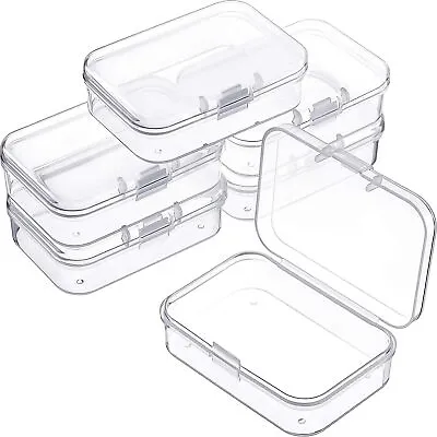 £6.54 • Buy 6 Pieces Mini Plastic Clear Beads Storage Containers Box For Collecting Small I