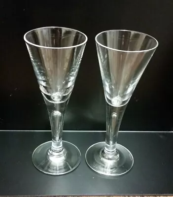 Dartington FT115 Crystal Sharon Wine Glass X2 - 6.1/4  Tall (see Description) • £20
