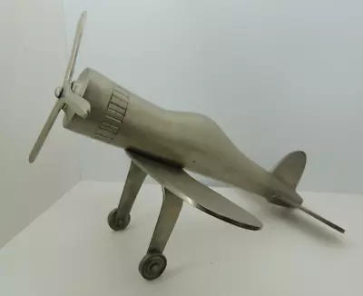 Vintage Stainless Steel Air Force Military Transport Service Airplane 12 Inches • $179