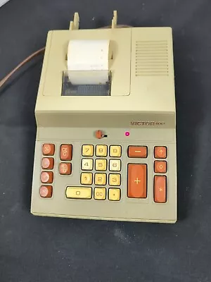 Vintage 1970’s Working Victor 100  Adding Machine Printing Calculator • $35