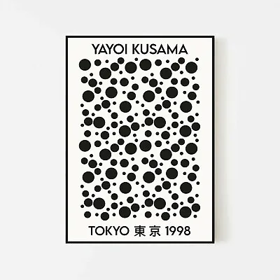 Yayoi Kusama - Tokyo 1998 Exhibition Retro Vintage Wall Art Poster Print • $76.05