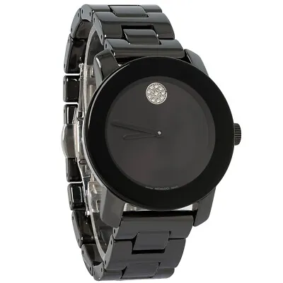 $581 • Buy Movado Bold Ladies Black Ceramic Black Dial Swiss Quartz Watch 3600803
