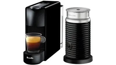 Breville Nespresso Essenza Mini Coffee Machine With Milk Frother Black BEC250BLK • $289