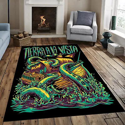 Tierra A La Vista Rug Sailor Rug Octopus Rug Ship Rug Cool Rug Picture Rug • $22.32