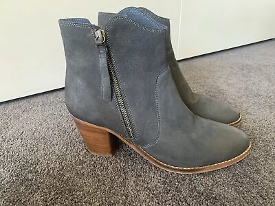 EOS Ankle Boots Sz41 Blue Leather - Excellent Condition • $65