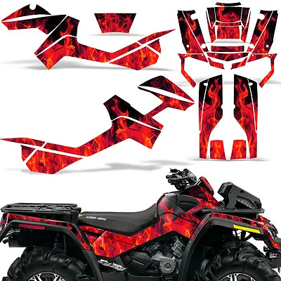 ATV Graphics Decal For CanAm Outlander Max 500/650/800 & XMR 800R 06-12 ICE R • $149.95