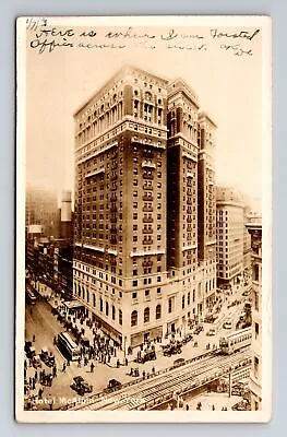 New York City NY RPPC Of Hotel McAlpin Vintage Real Photo C1913 Postcard • $7.99