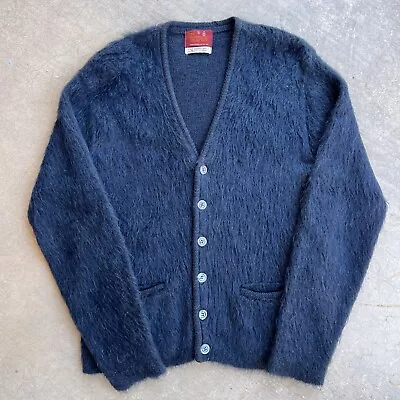 Sears Traditional Collection Vintage Mohair Wool Cardigan Kurt Cobain RARE • $499