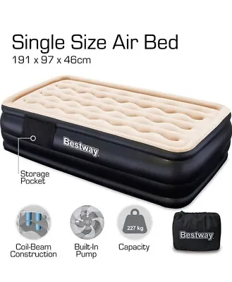 Bestway Dreamair Premium Air Bed  Single Inbuilt Pump • £60