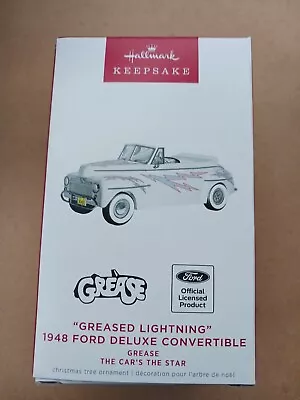 2022 Hallmark Ornament Greased Lightning 1948 Ford Deluxe Convertible Grease 2nd • $12.49