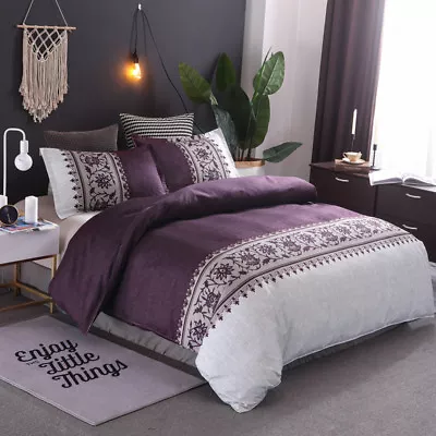 $28.70 • Buy Mandala Floral Doona Duvet Quilt Cover Set Double Queen King Size Bed Pillowcase