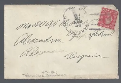 1917 Theological Seminary Va DPO Postmarked Cover; Episcopal School Alexandria • $0.99