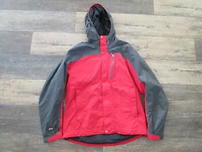 Mountain Hardwear Mens Size L Shell Hooded Rain Jacket Full Zip Dry Q • $27.20