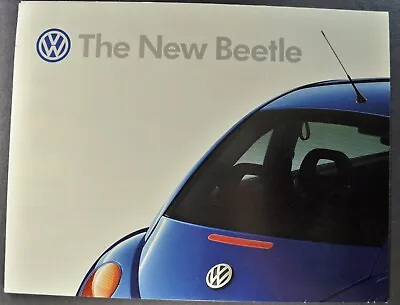 1999 Volkswagen Beetle Sedan Brochure Folder Poster Excellent Original 99 VW • $6.95