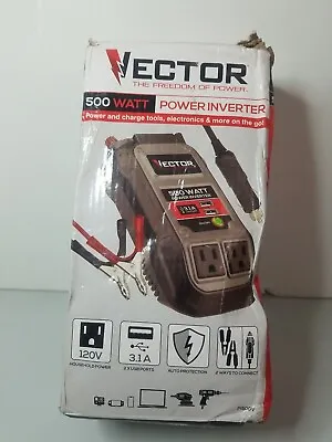 Vector The Freedom Of Power 500 Watt Power Inverter 120V 3.1A PI500V • $55