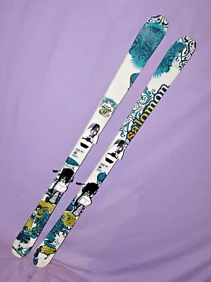 $178 • Buy Salomon LADY Women's All Mtn Twin Tip Skis 161cm With Salomon FF9 Ski Bindings ~