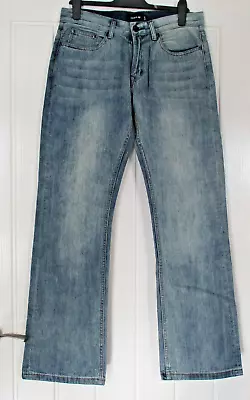 Firetrap Men's Bootcut JEANS 30R Used Good Condition Light Blue • £5