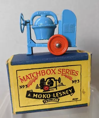 Moko Lesney Matchbox Toys 3a Cement Mixer VNM In Orignal Box • £65