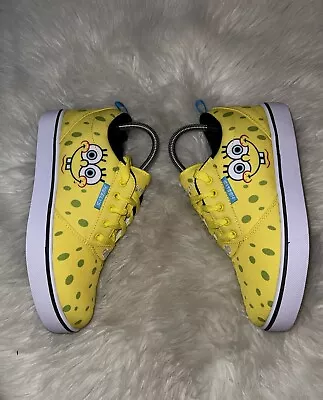 Heelys Spongebob Square Pants Sneakers Shoes Yellow Men’s Size 7 EUC • £32.16