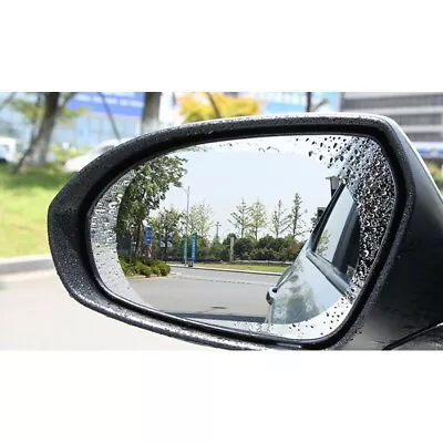 4pcs Set HD PET Nano Anti-Fog Anti-Glare Car Rear View Mirror Protective Film • £5.66