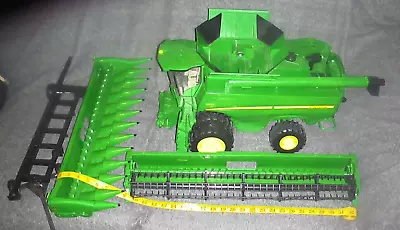 John Deere S670  Combine 1:16  Big Farm Toy ERTL W/ Extra Corn Head & Trailer • $100