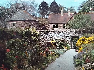 Vintage Old Post Card 1960s Holidays Olde England Priory Garden Dovecote Dunster • £6.95