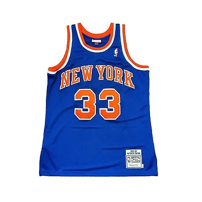 100% Authentic Patrick Ewing Mitchell Ness 91 92 Knicks Jersey Size 44 L Mens • $235