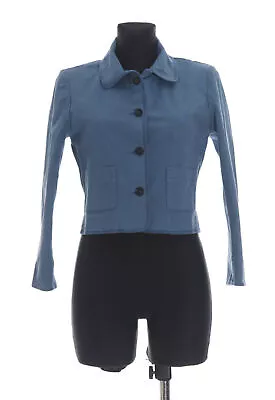 BNWT Athe VANESSA BRUNO Women's Blue Long Sleeved Blazer Jacket Size 40 • $89