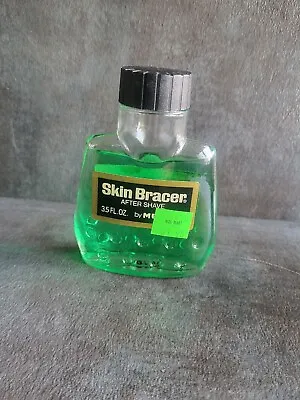 Vintage MENNEN 3.5 Oz. Glass Bottle Original Skin Bracer After Shave For Men • $18.44